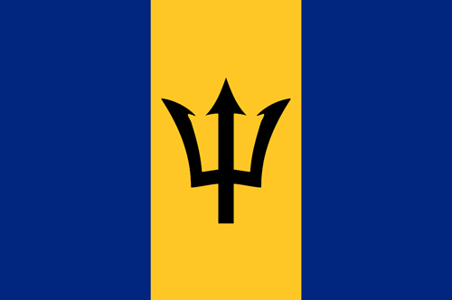 Barbados flag small