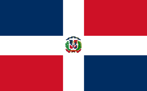 Dominican republic flag small