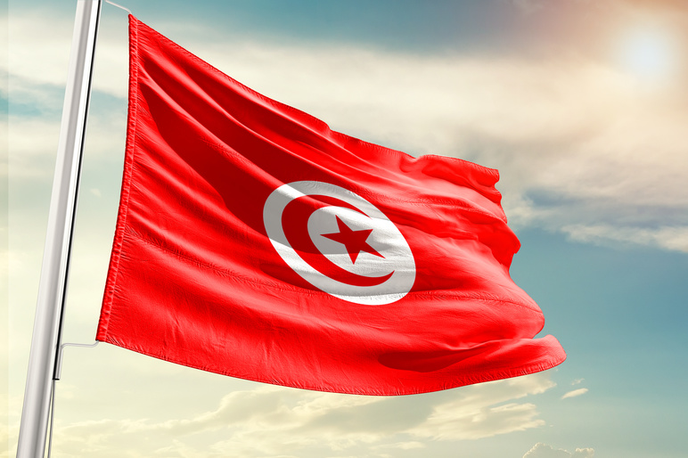 Tunisia flag Shutterstock