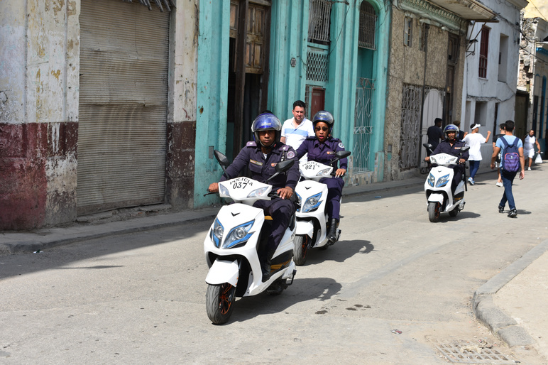 Cuba police in Havana 2021 shutterstock 2008041992