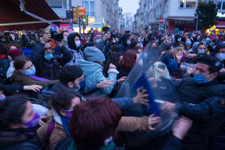 Turkey demo withdrawal from Istanbul Convention 2021 shutterstock 1939959874