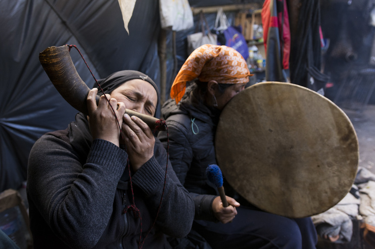 Women playing instruments