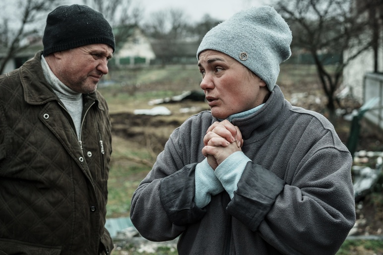 2173231403 A view of the destruction of villages in east of Brovary Ukraine