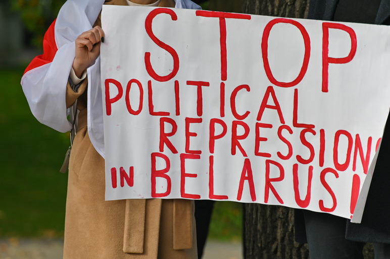 Free Belarus the rally in Solidarity with Belarus Demanding the release of political prisoners Embassy of Belarus in Riga_Hero