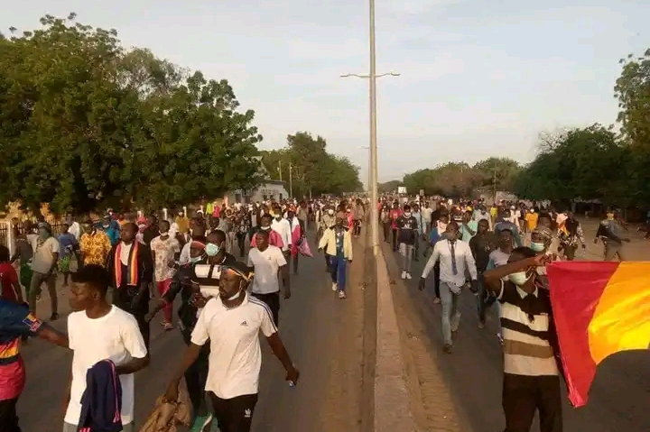 Chad demonstration 20 October 2022