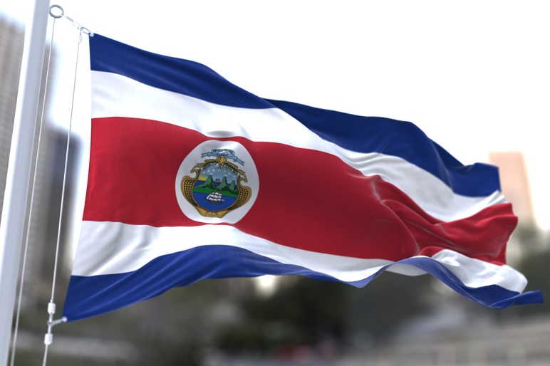 Costa Rica Flag shutterstock 2389540995