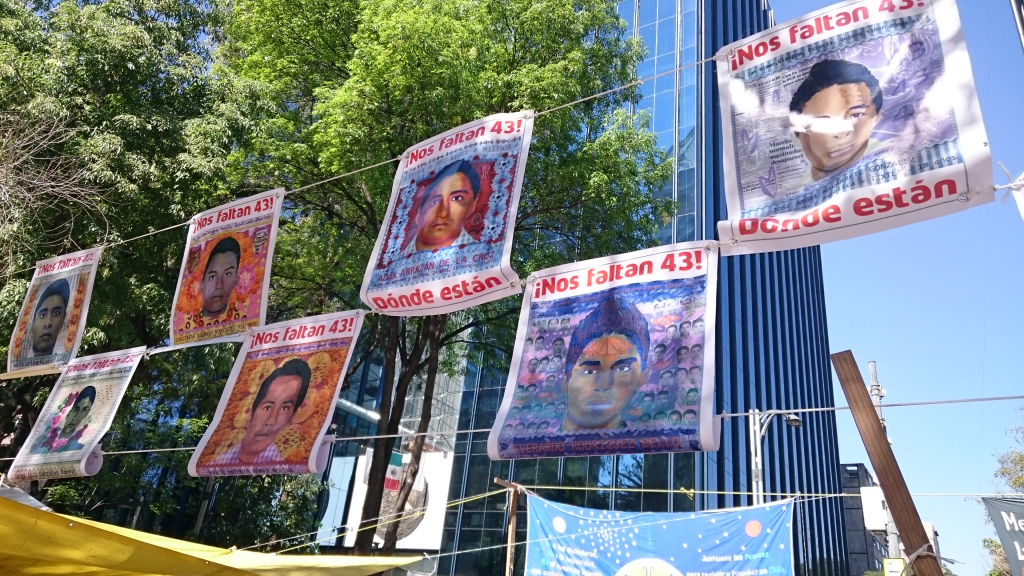 Fotos of the students who went missing in Iguala in 2014 © Helena Solà Martín